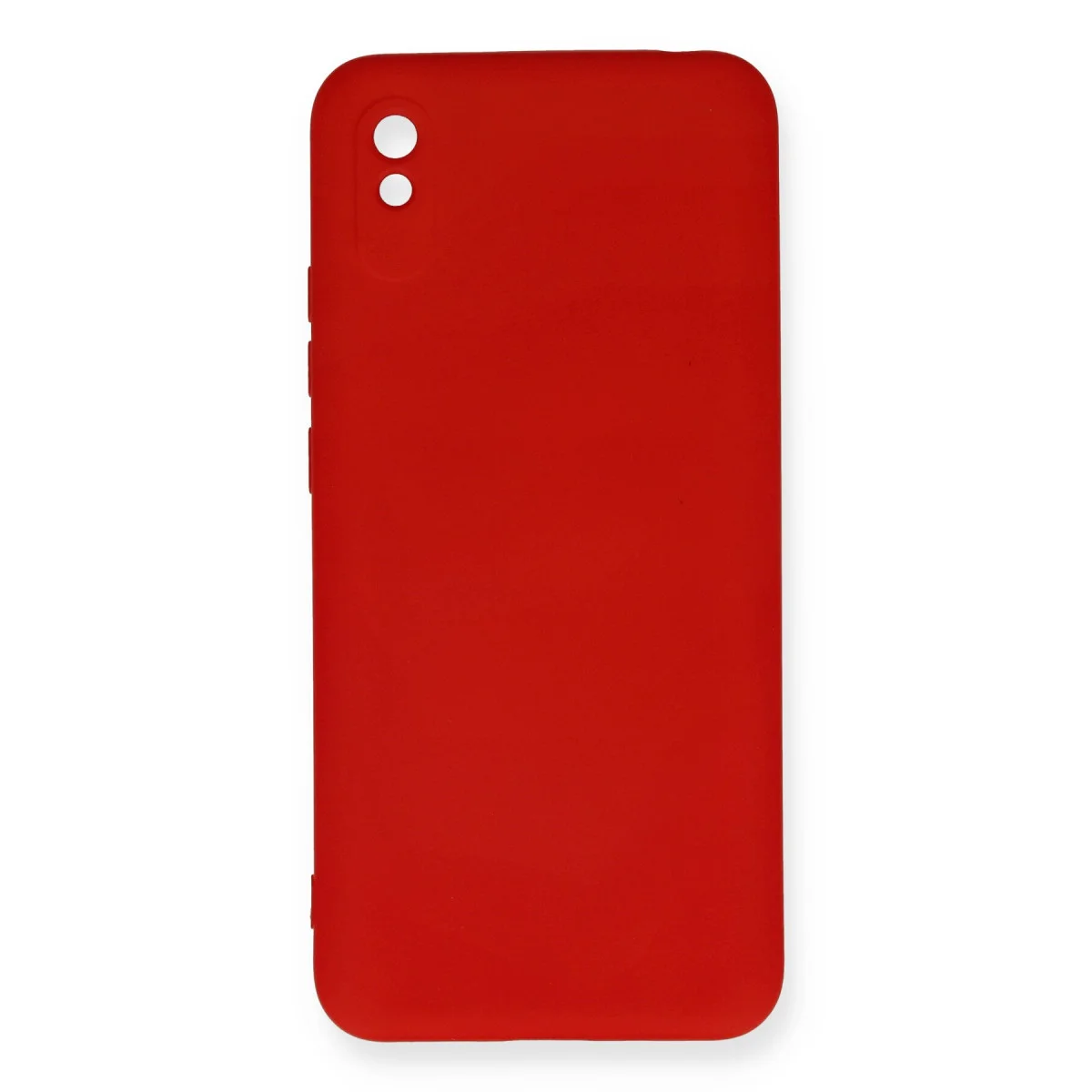 Redmi 9A Kılıf Nano içi Kadife Silikon - Kırmızı
