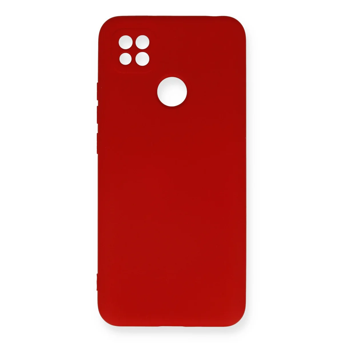 Redmi 9C Kılıf Nano içi Kadife Silikon - Kırmızı