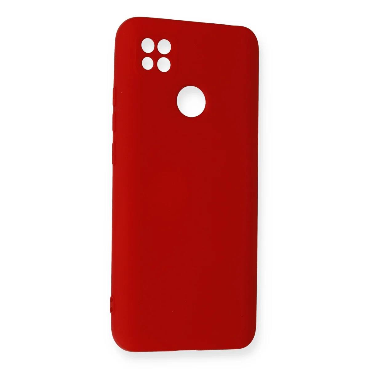 Redmi 9C Kılıf Nano içi Kadife Silikon - Kırmızı