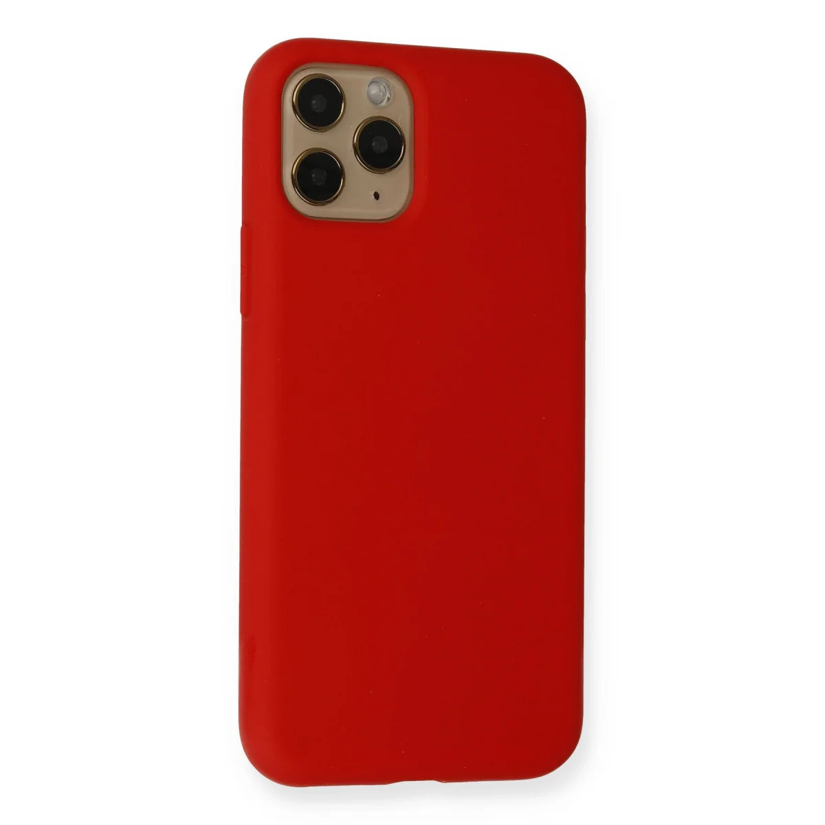 iPhone 11 Pro Kılıf Nano içi Kadife Silikon - Kırmızı