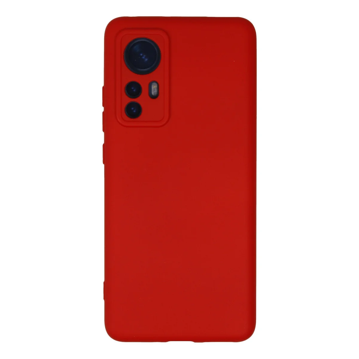Mi 12 Kılıf Nano içi Kadife Silikon - Kırmızı