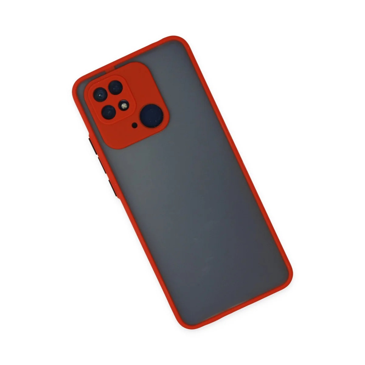 Redmi 10C Kılıf Montreal Silikon Kapak - Kırmızı