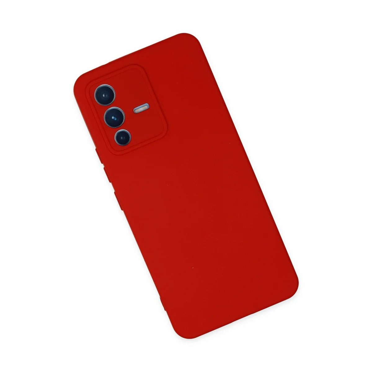 V23 5G Kılıf Nano içi Kadife Silikon - Kırmızı