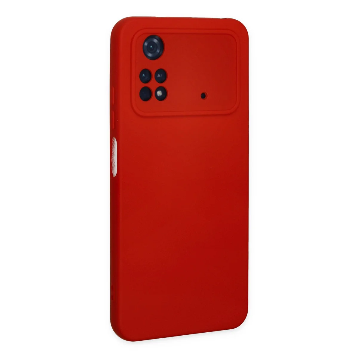 Poco M4 Pro 4G Kılıf Nano içi Kadife Silikon - Kırmızı
