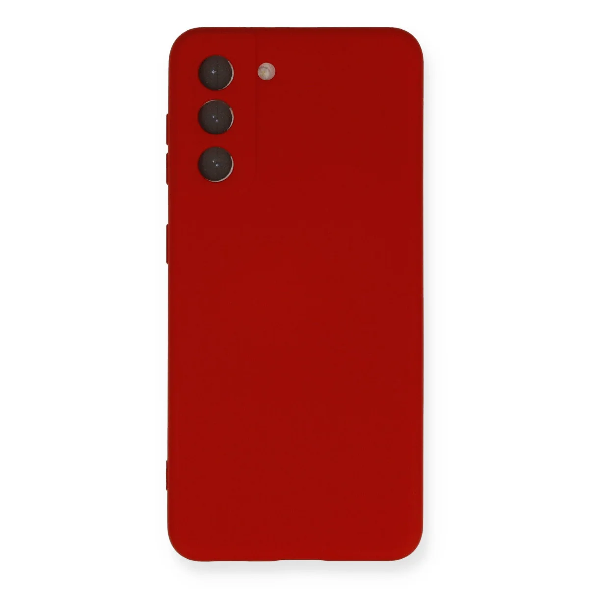 Galaxy S21 Kılıf Nano içi Kadife Silikon - Kırmızı
