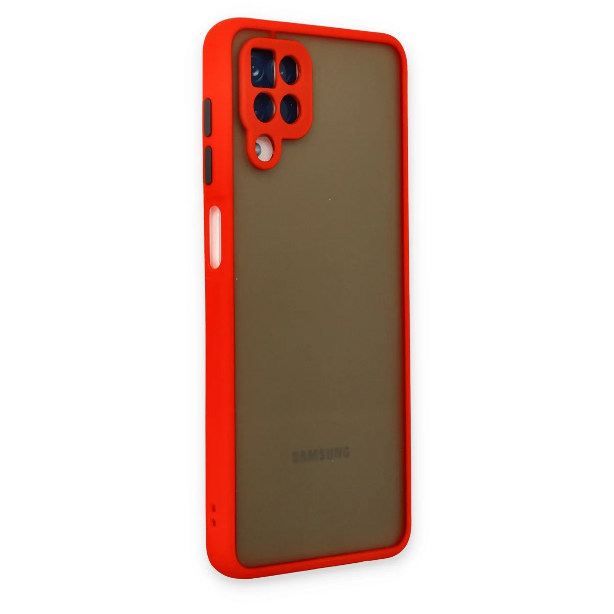 Galaxy A12 Kılıf Montreal Silikon Kapak - Kırmızı