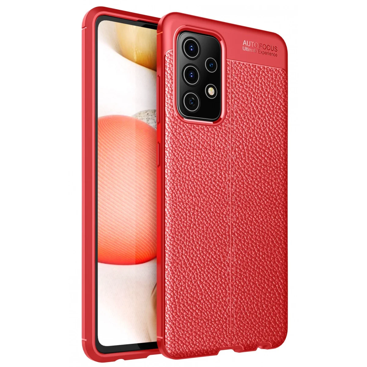 Galaxy A72 Kılıf Auto Focus Kapak - Kırmızı