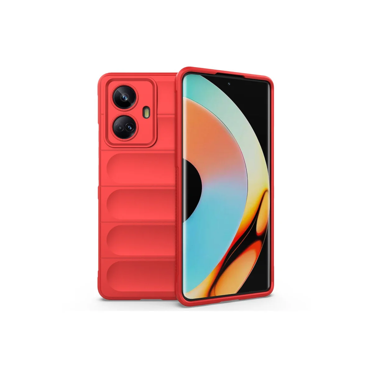 Realme 10 Pro 5G Kılıf Optimum Silikon - Kırmızı