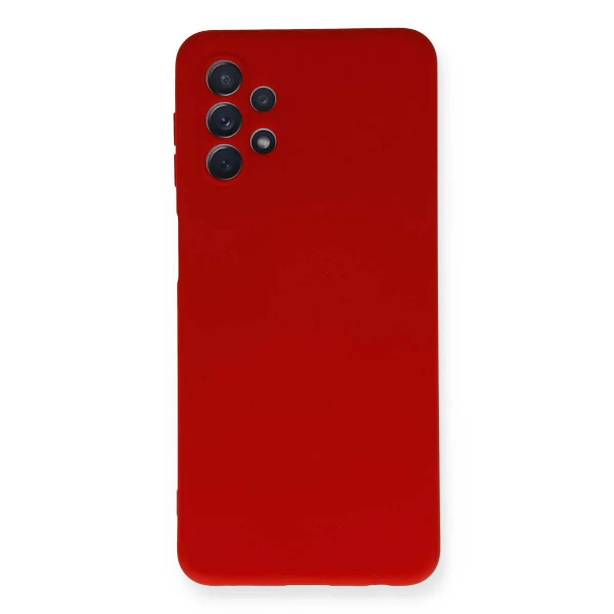 Galaxy A52 Kılıf Nano içi Kadife Silikon - Kırmızı