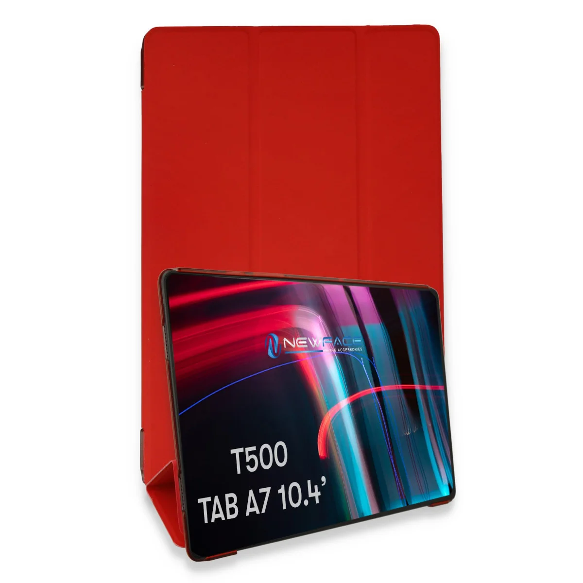 Galaxy T500 Tab A7 10.4 Kılıf Tablet Smart Kılıf - Kırmızı