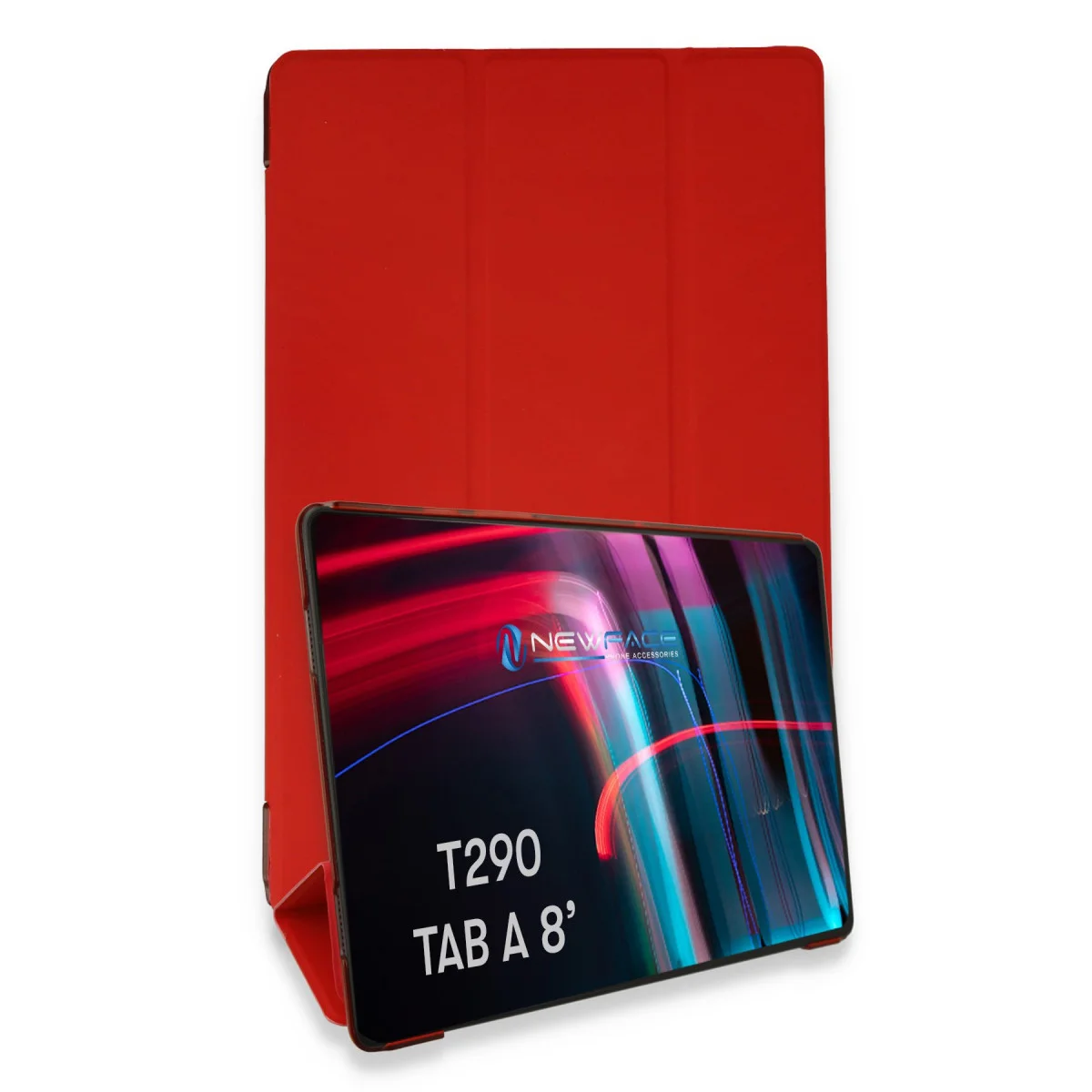 Galaxy T290 Tab A 8 Kılıf Tablet Smart Kılıf - Kırmızı
