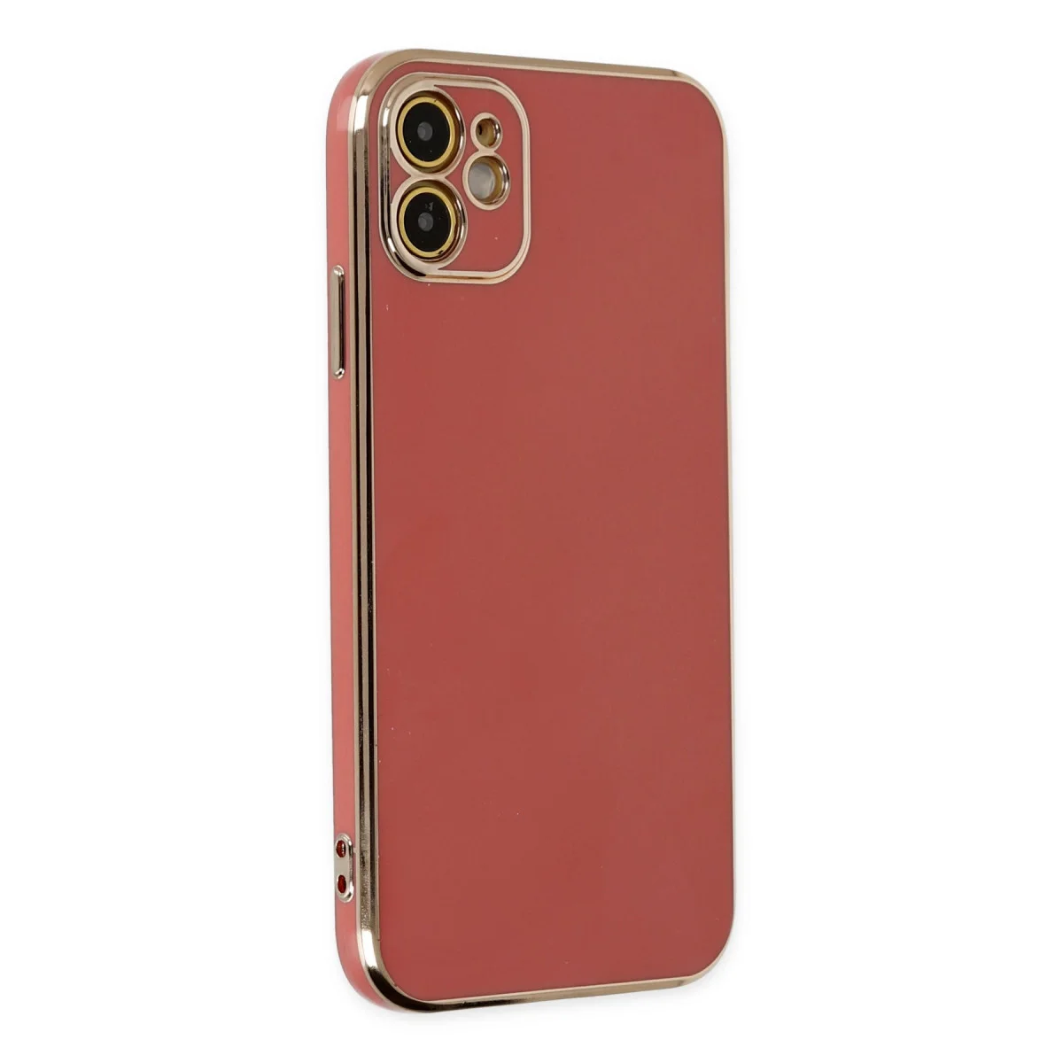 iPhone 12 Kılıf Volet Silikon - Kırmızı