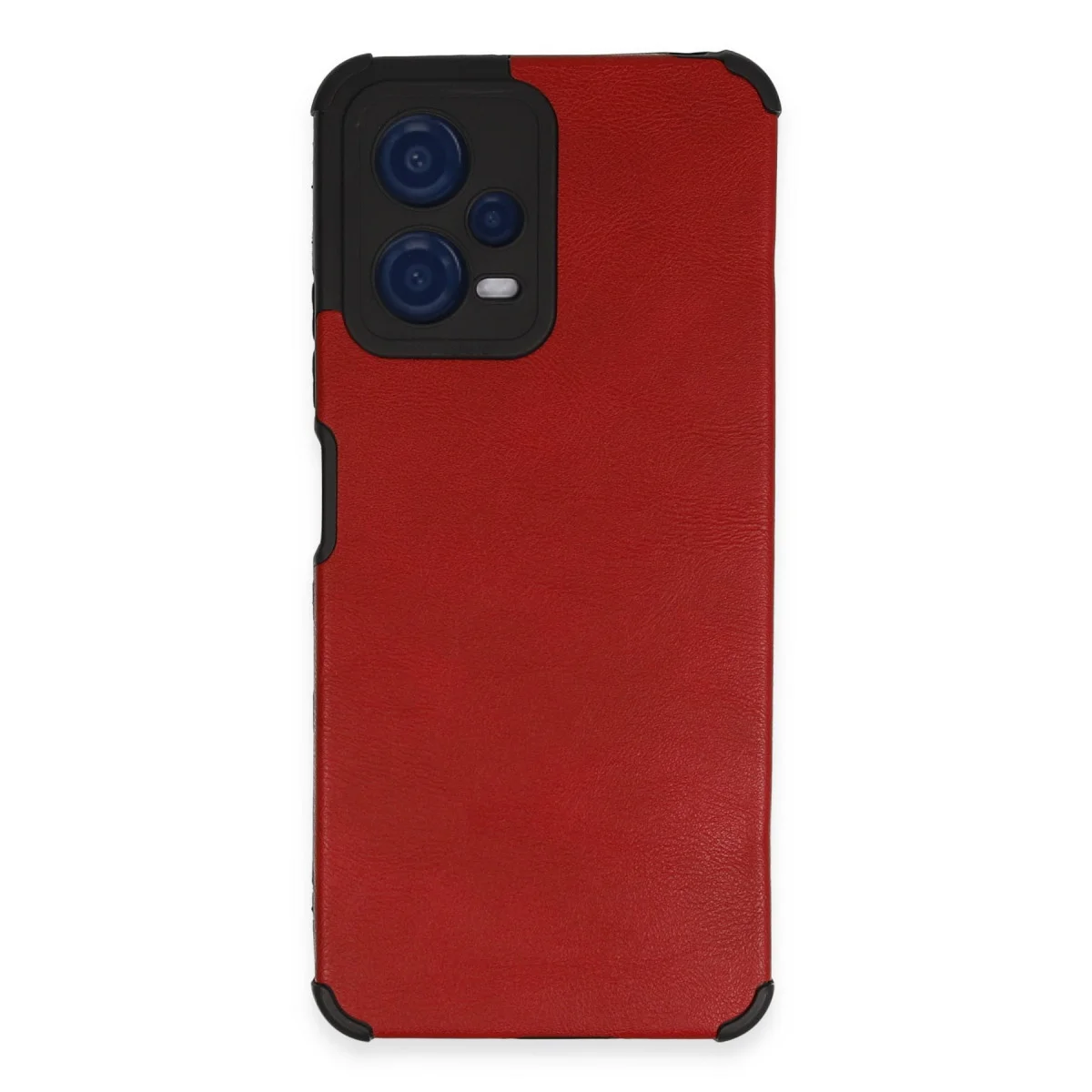 Redmi Note 12 5G Kılıf Loop Deri Silikon - Kırmızı