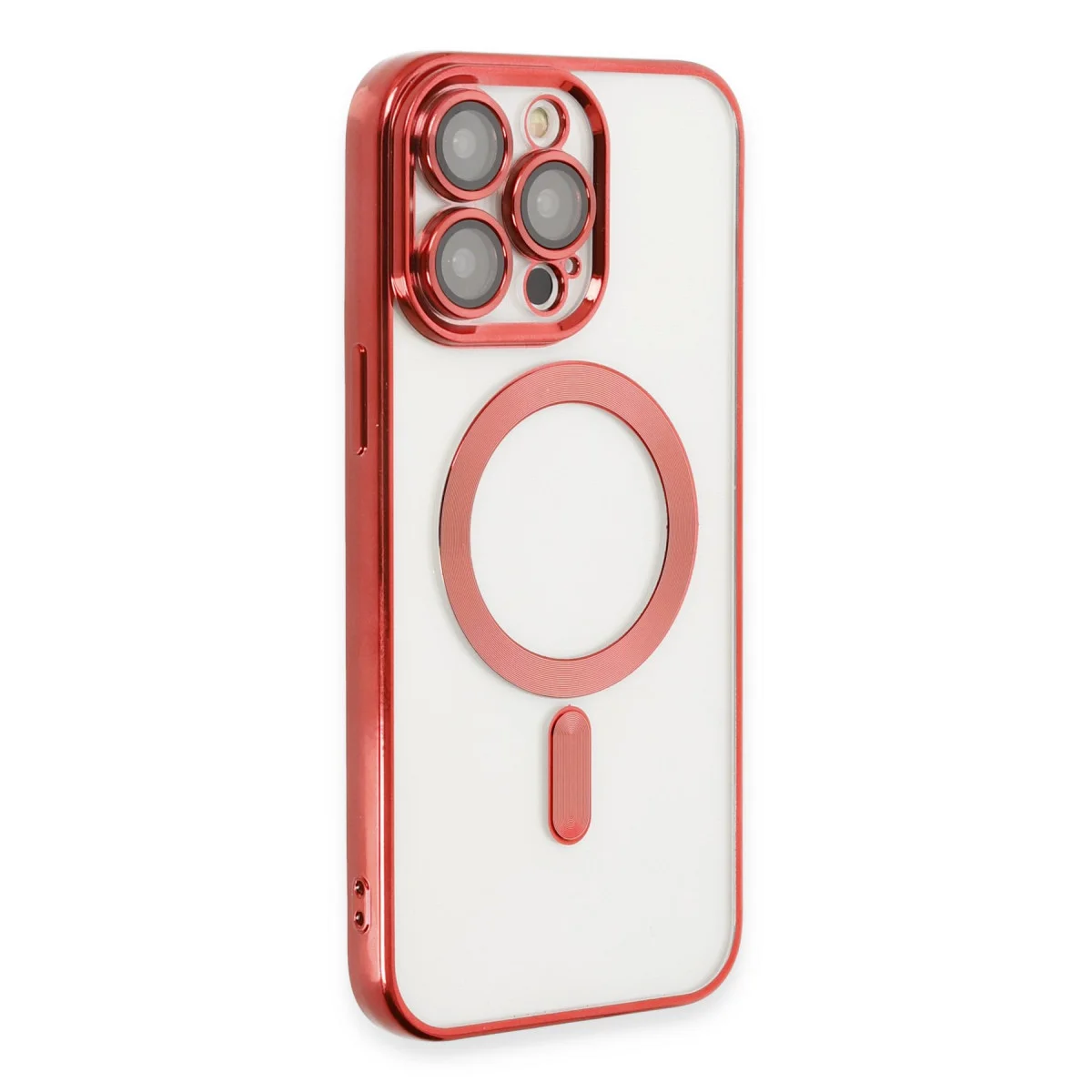 iPhone 15 Pro Kılıf Kross Magneticsafe Kapak - Kırmızı
