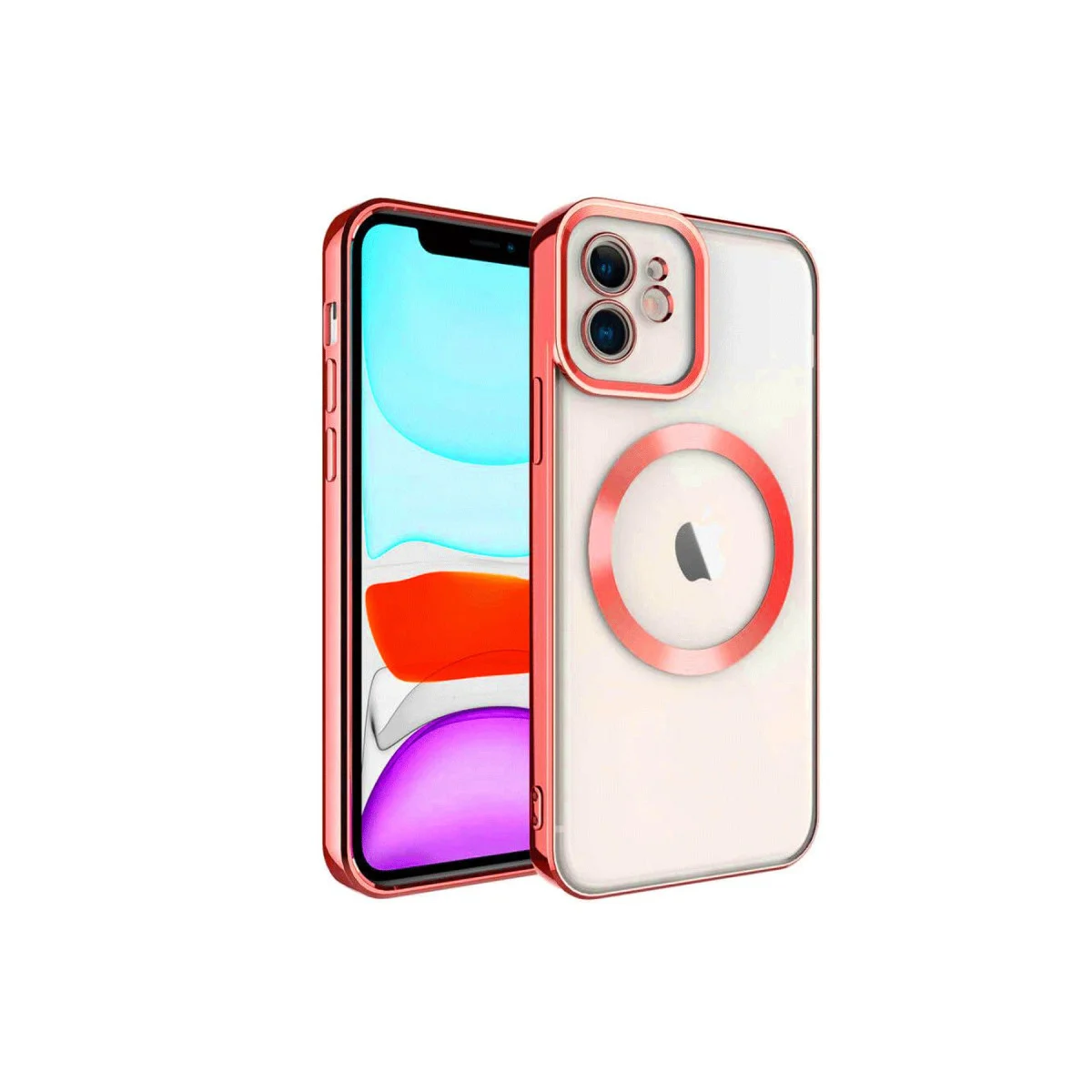 iPhone 11 Kılıf Kross Magneticsafe Kapak - Kırmızı