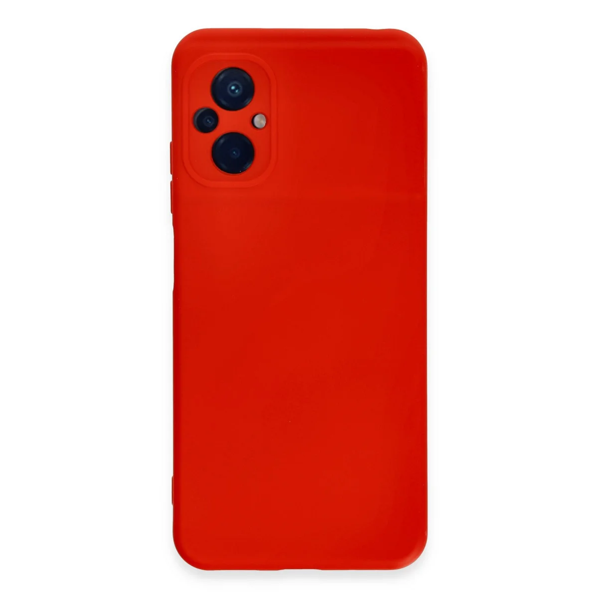 Poco M5 Kılıf Nano içi Kadife Silikon - Kırmızı