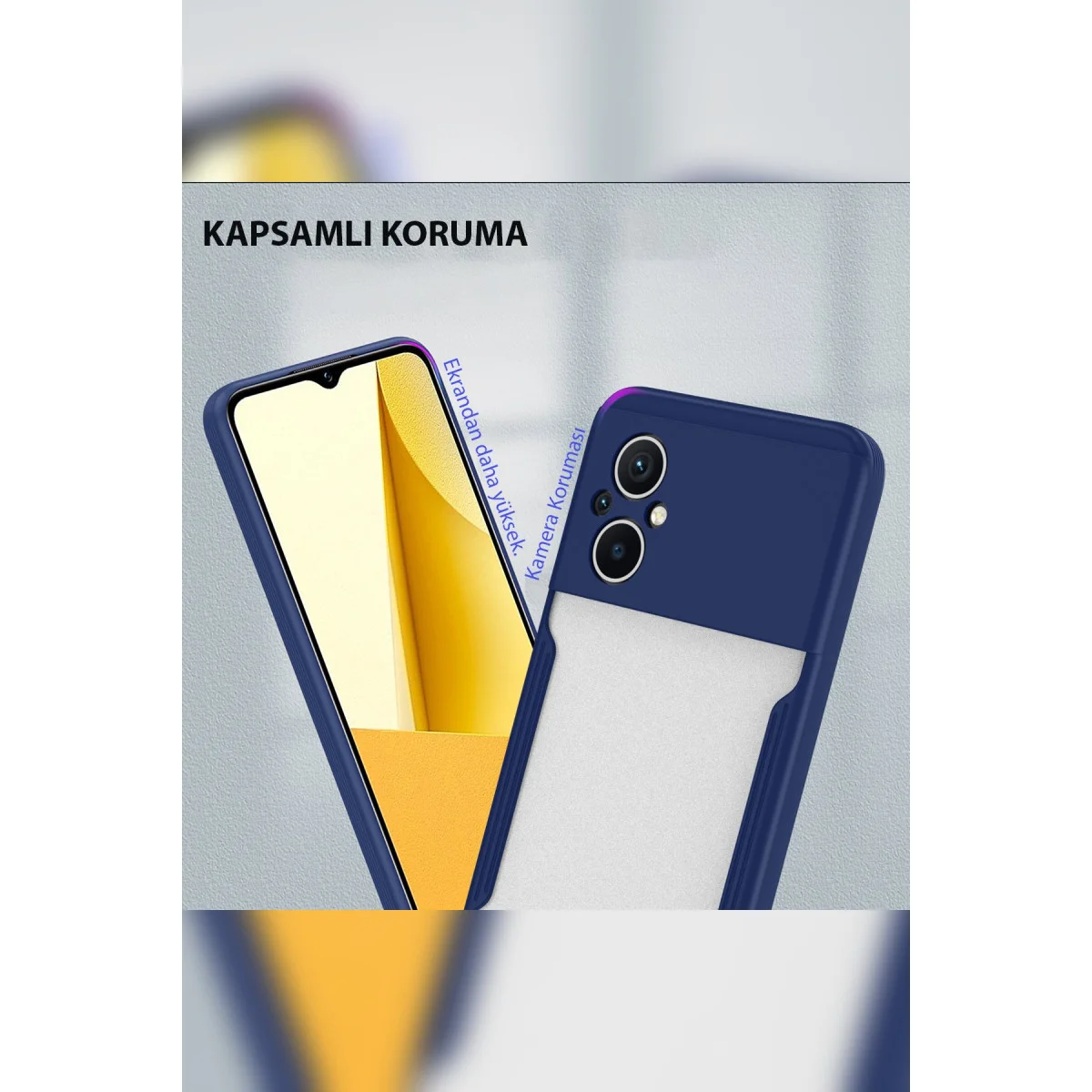 Poco M5 Kılıf Platin Silikon - Kırmızı