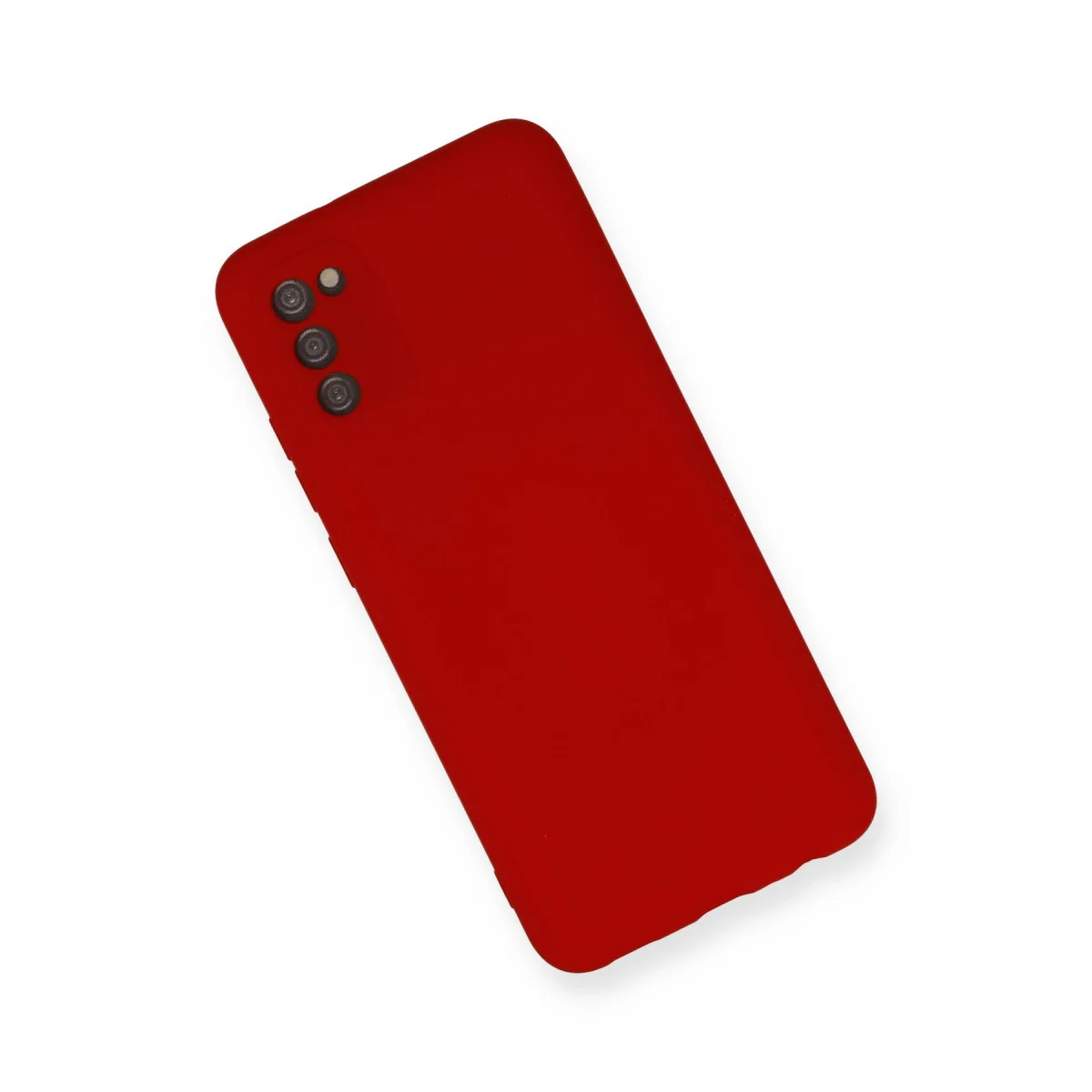 Galaxy A03S Kılıf Nano içi Kadife Silikon - Kırmızı