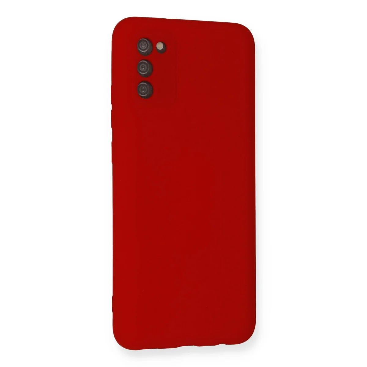 Galaxy A03S Kılıf Nano içi Kadife Silikon - Kırmızı