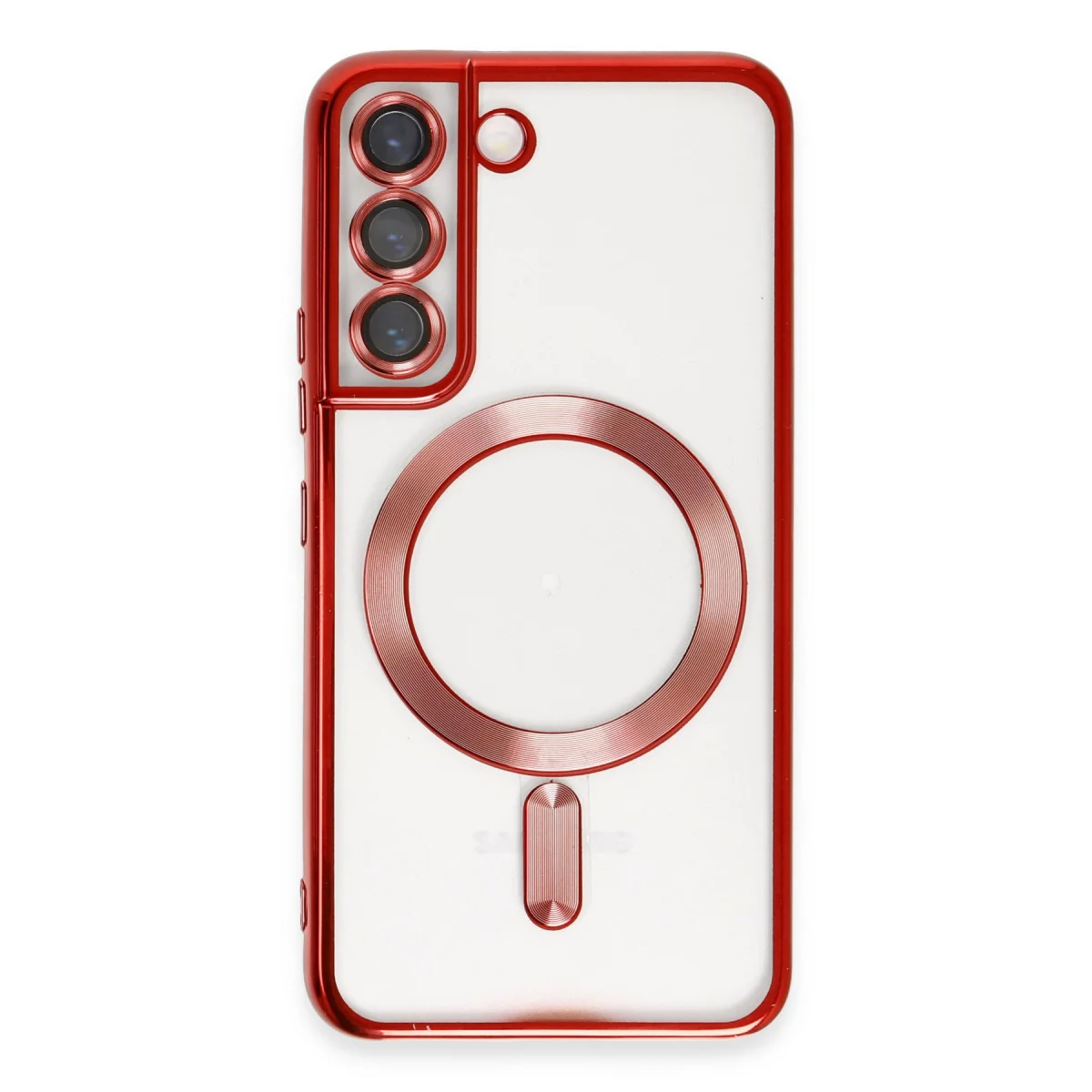 Galaxy S22 Kılıf Kross Magneticsafe Kapak - Kırmızı