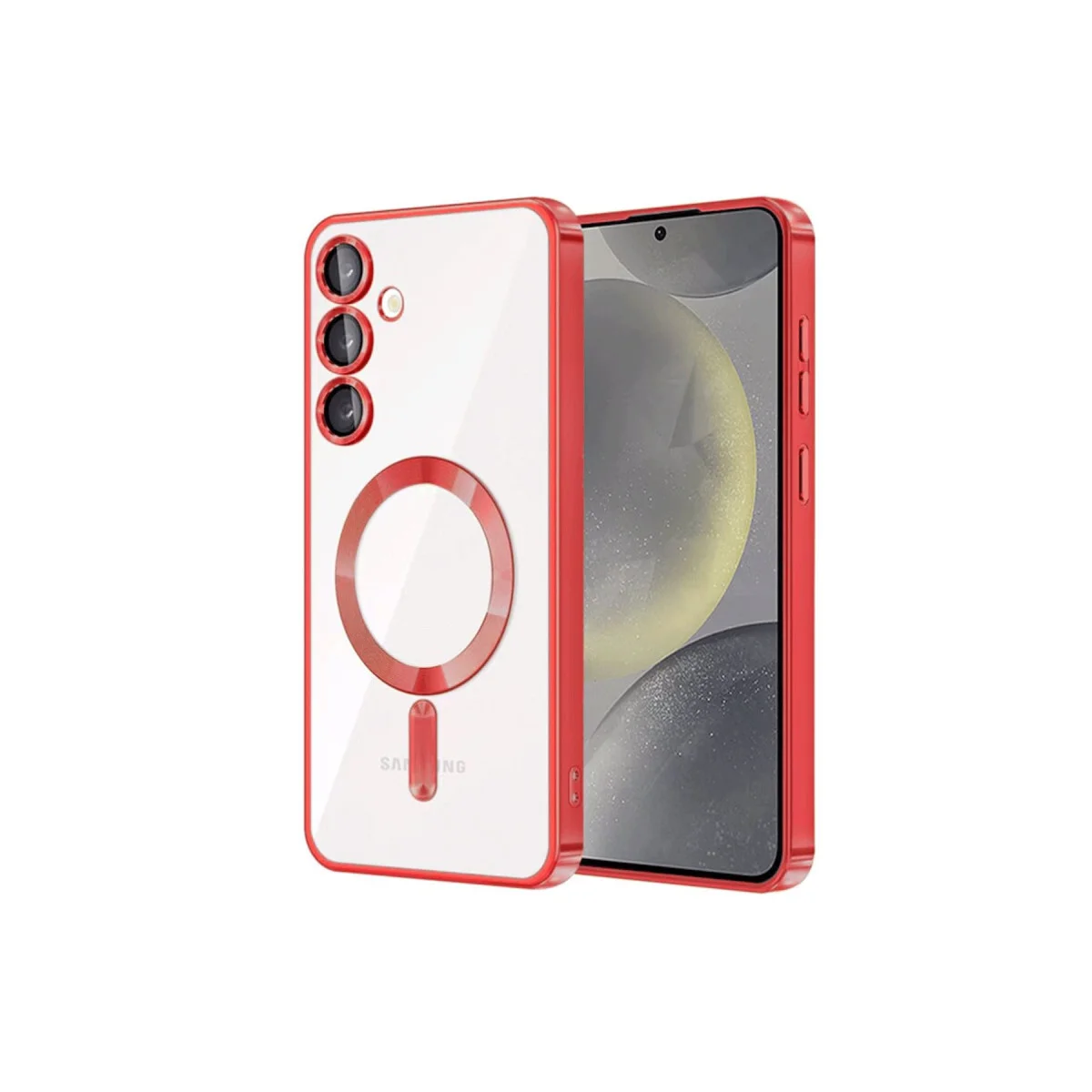 Galaxy S23 Kılıf Kross Magneticsafe Kapak - Kırmızı