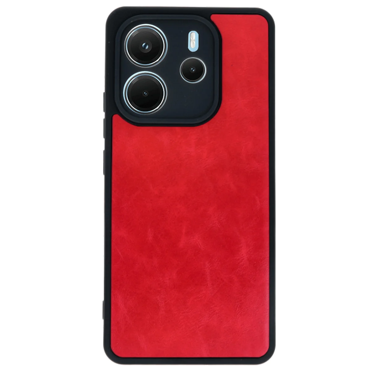 Redmi Note 14 4G Kılıf Aras Deri Kapak - Kırmızı