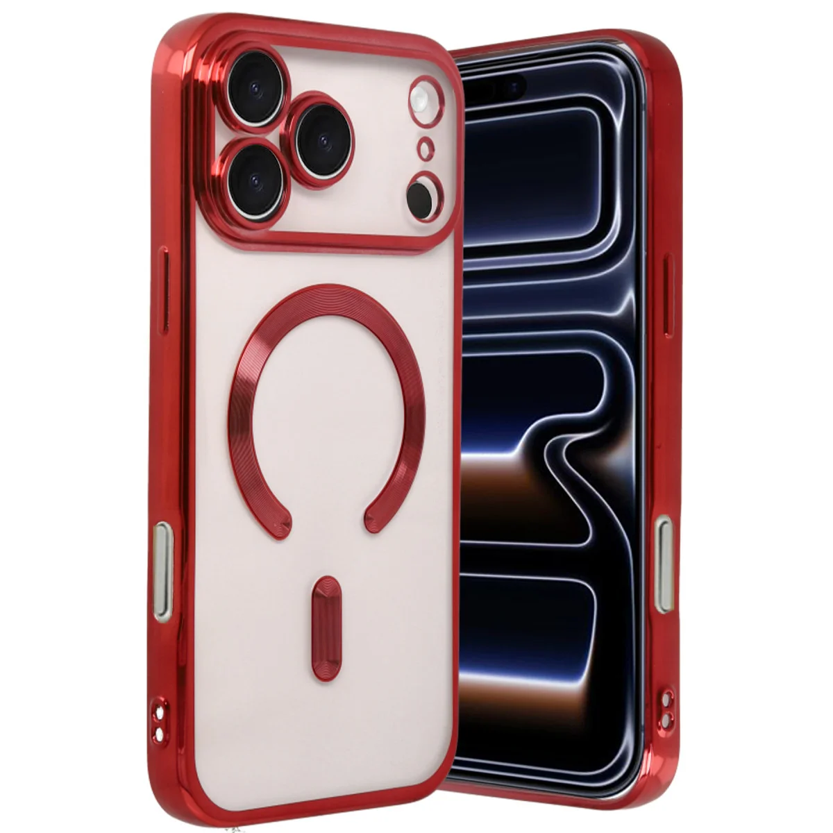 iPhone 17 Pro Max Kross Magneticsafe Kapak - Kırmızı