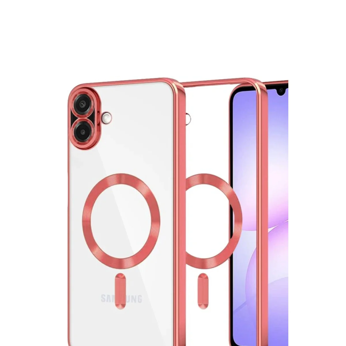 Galaxy A07 4G Kross Magneticsafe Kapak - Kırmızı
