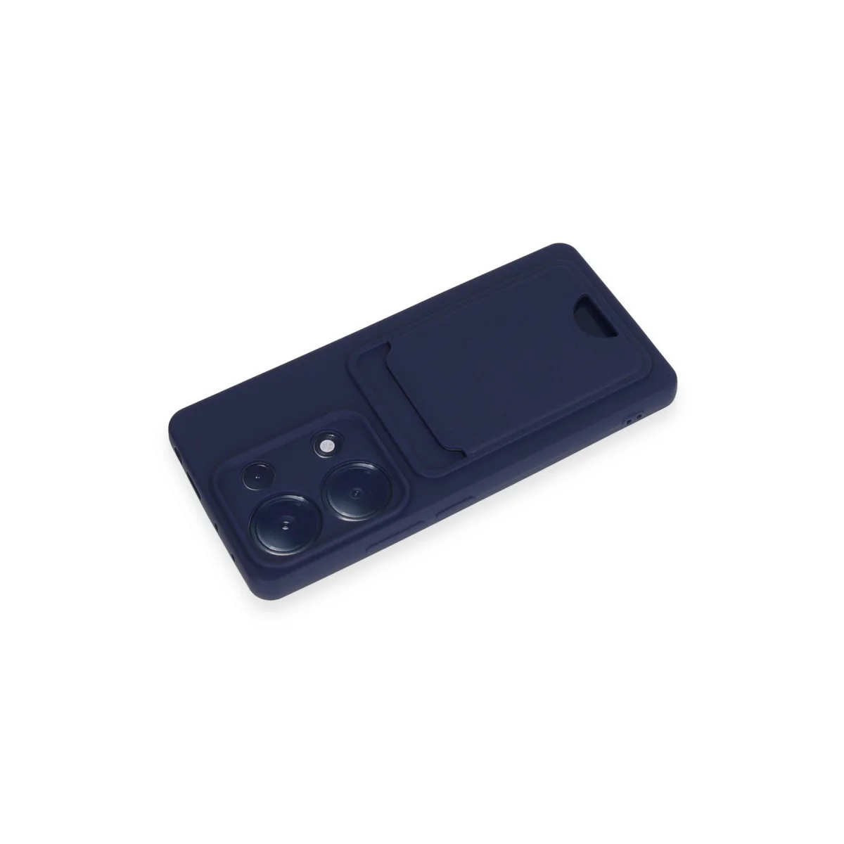 Redmi Note 13 Pro 4G Kılıf Kelvin Kartvizitli Silikon - Lacivert