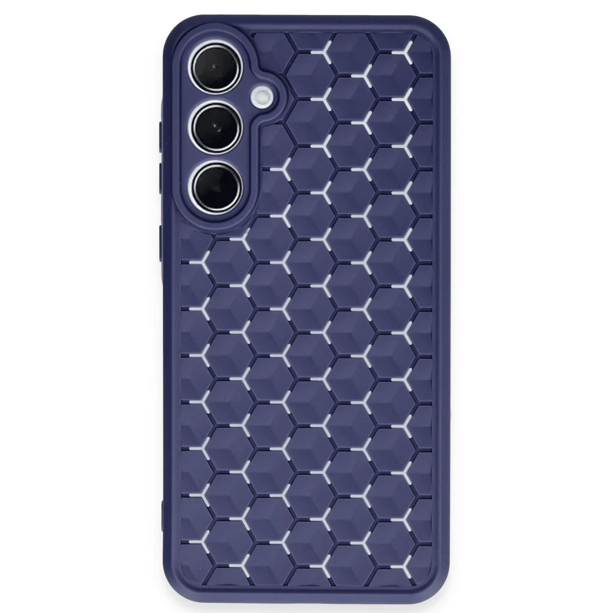 Galaxy A25 5G Kılıf Petek Silikon Kapak - Lacivert