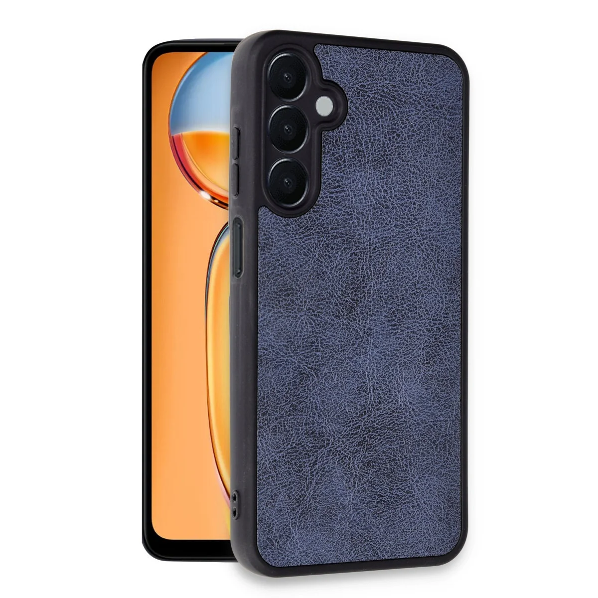 Galaxy A05S Kılıf Aras Deri Kapak - Lacivert