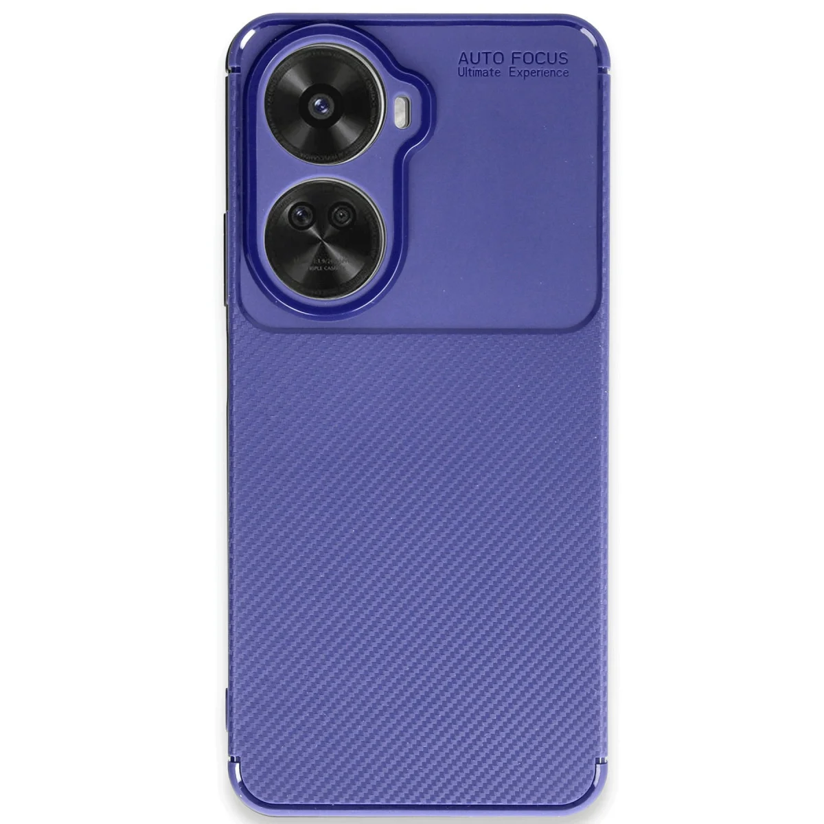 Nova 12 SE Kılıf Auto Focus Karbon Kapak - Lacivert