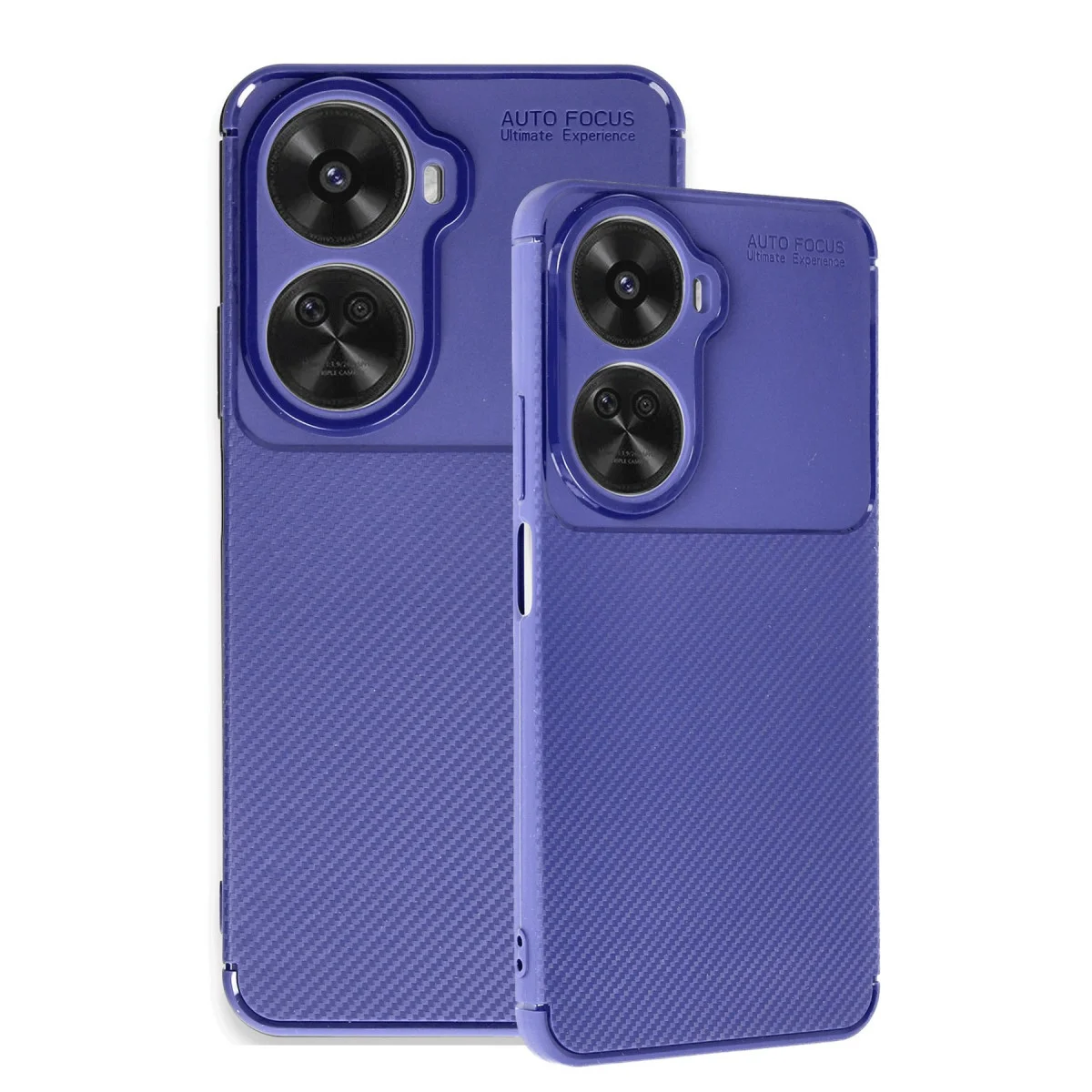 Nova 12 SE Kılıf Auto Focus Karbon Kapak - Lacivert