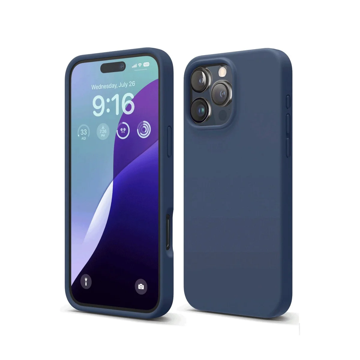 iPhone 16 Pro Kılıf First Silikon - Lacivert