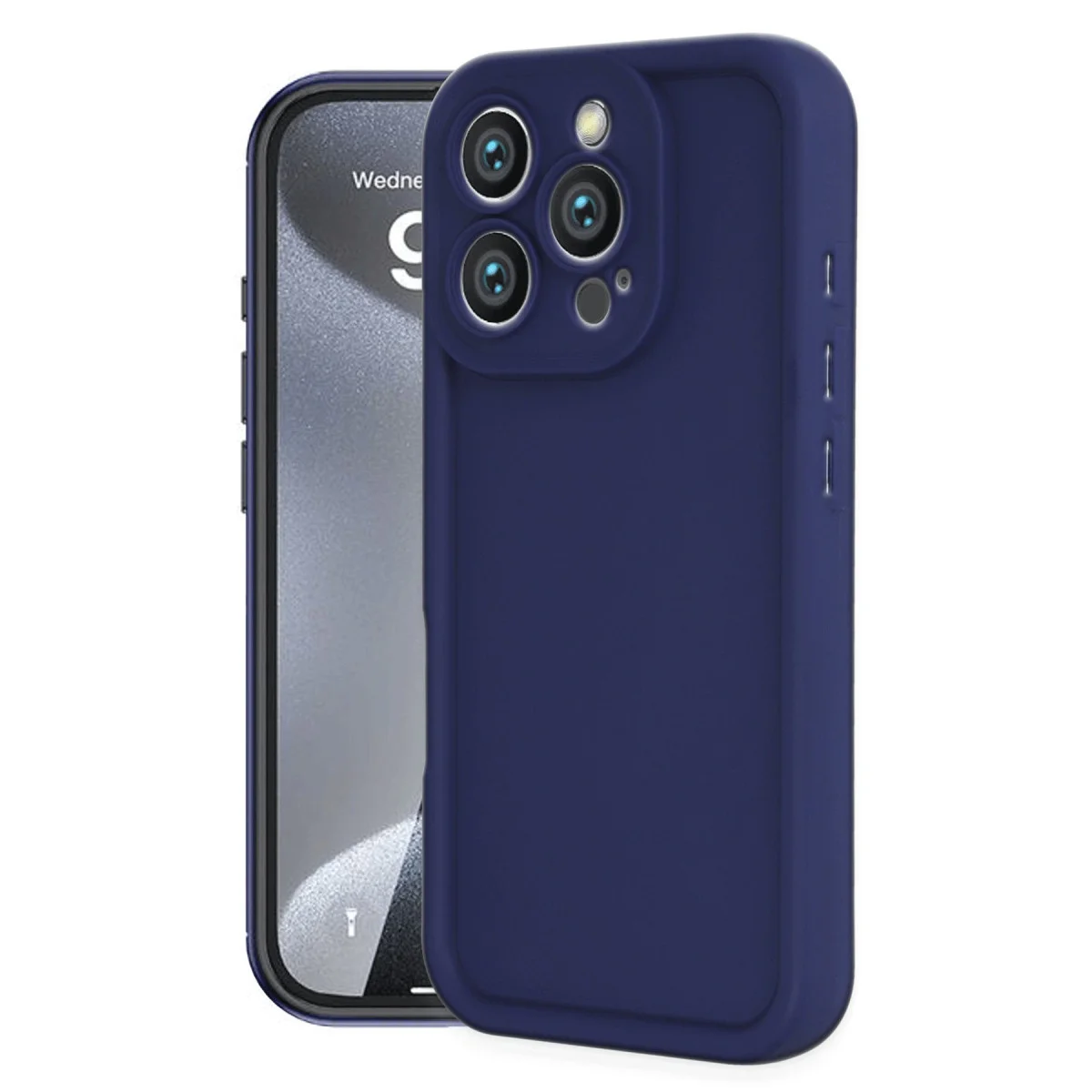 iPhone 16 Pro Kılıf Viera Silikon - Lacivert