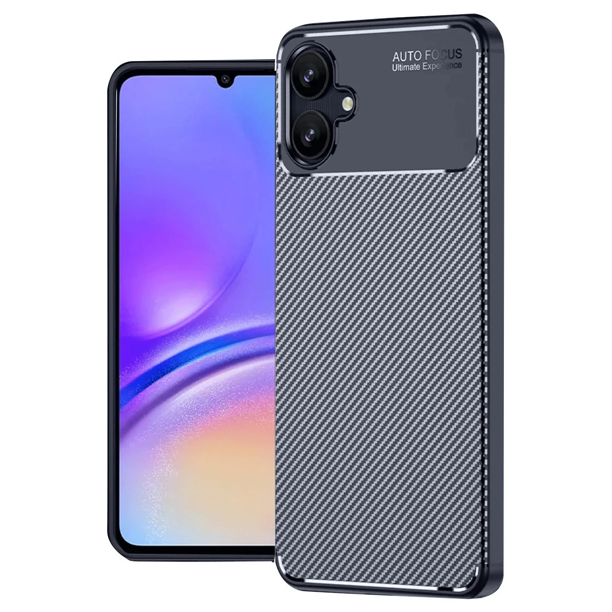 Galaxy A06 Kılıf Auto Focus Karbon Kapak - Lacivert