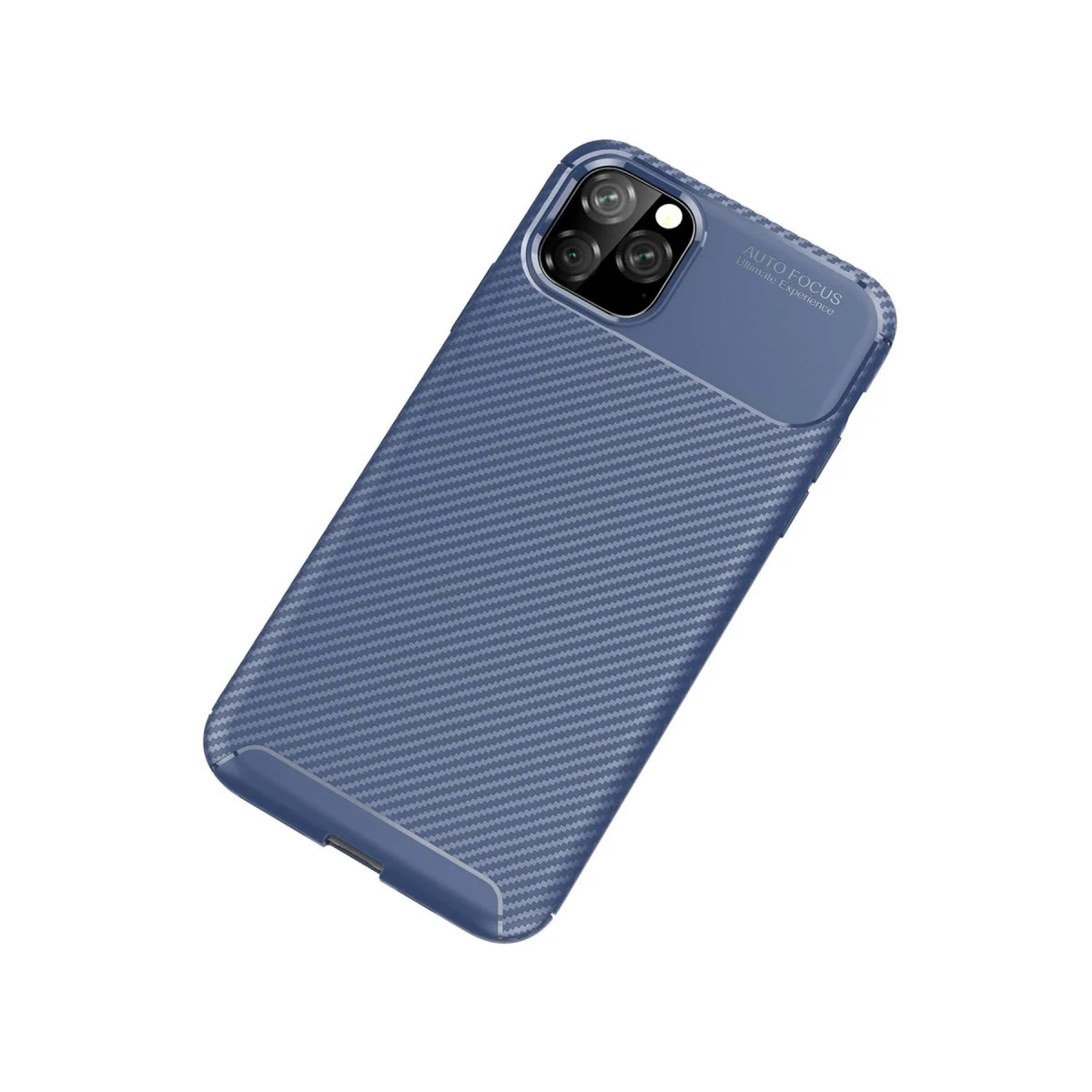 iPhone 11 Pro Kılıf Auto Focus Karbon Kapak - Lacivert