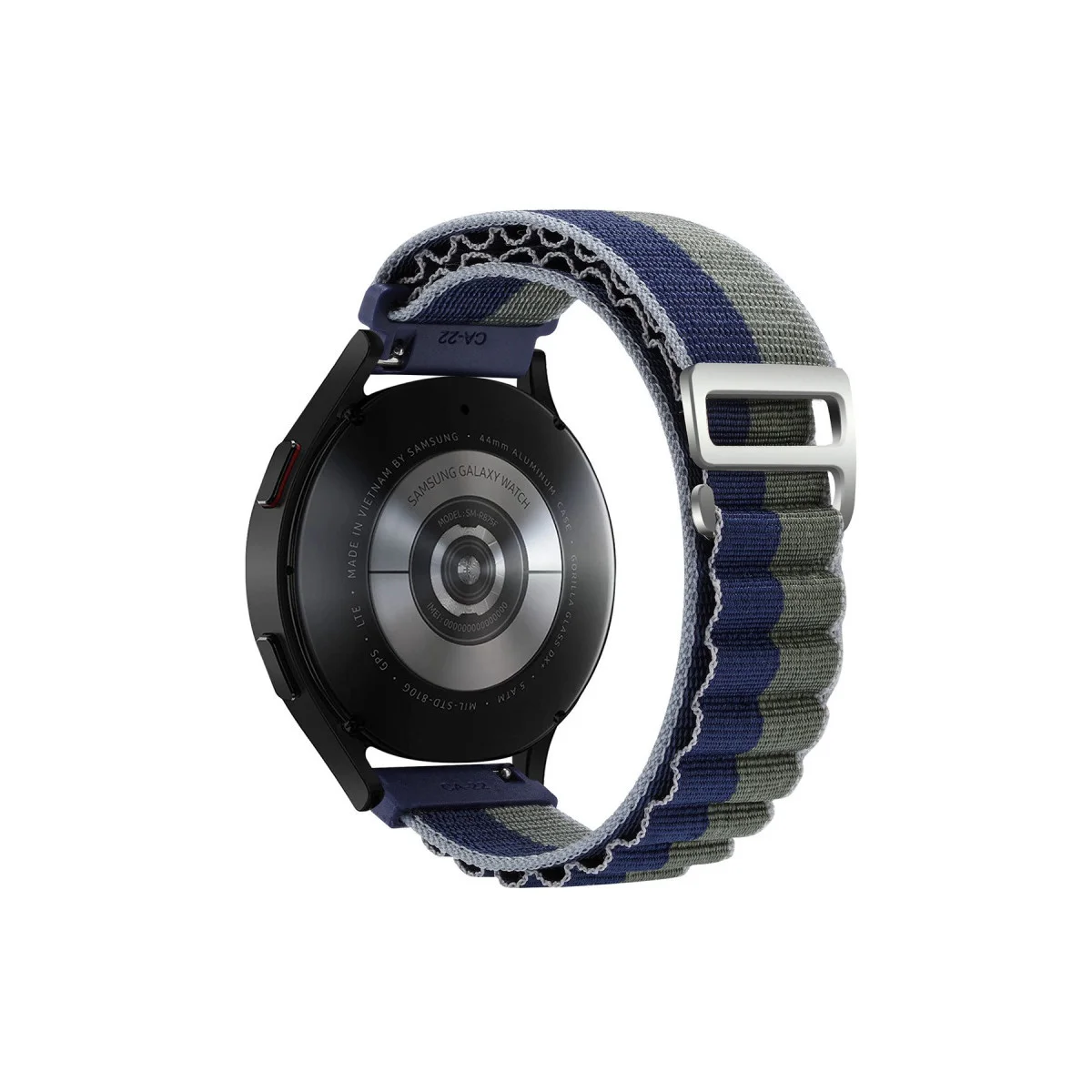 Watch 22mm KR410 Kumaş Kordon - Lacivert-Yeşil