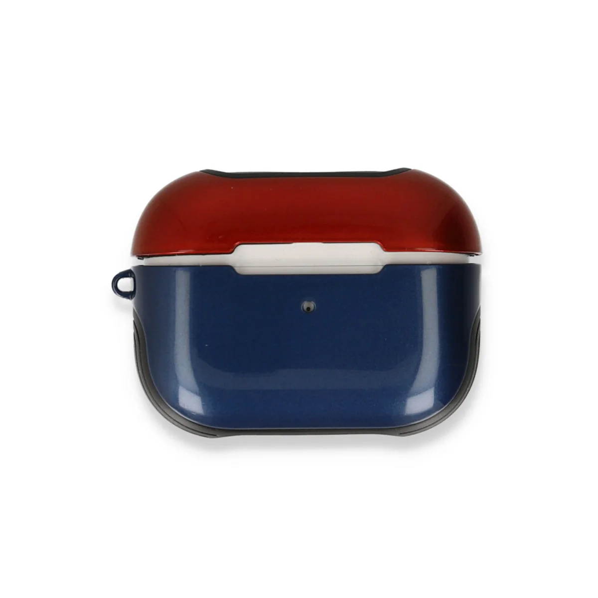 Airpods Pro (1.nesil) 3in1 Kılıf - Lacivert-Kırmızı