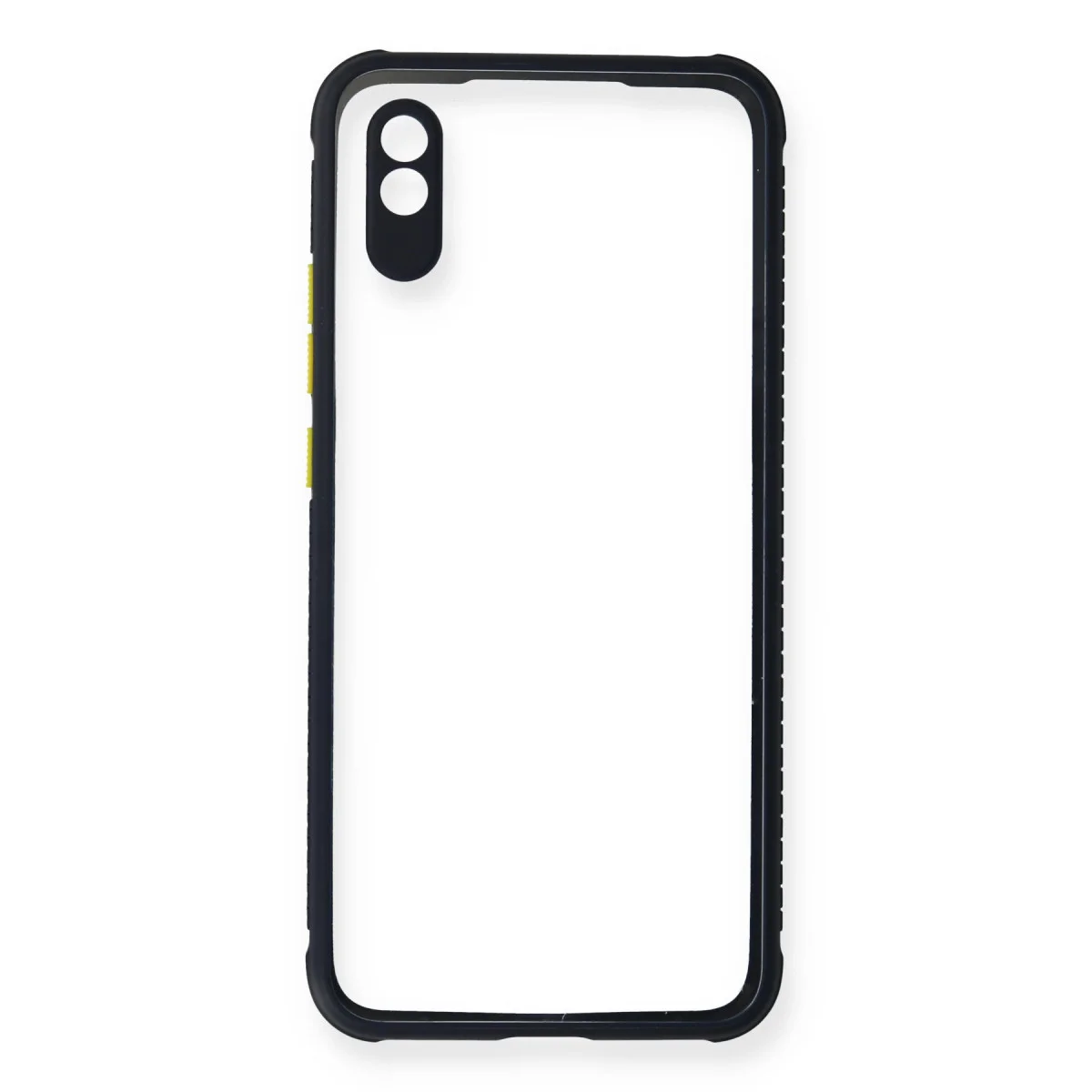 Redmi 9A Kılıf Miami Şeffaf Silikon - Lacivert