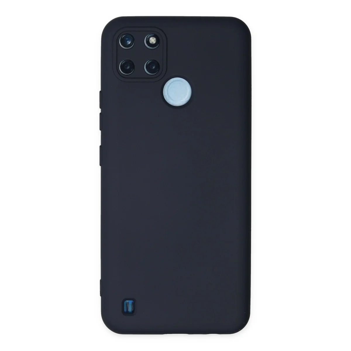 Realme C25Y Kılıf Nano içi Kadife Silikon - Lacivert