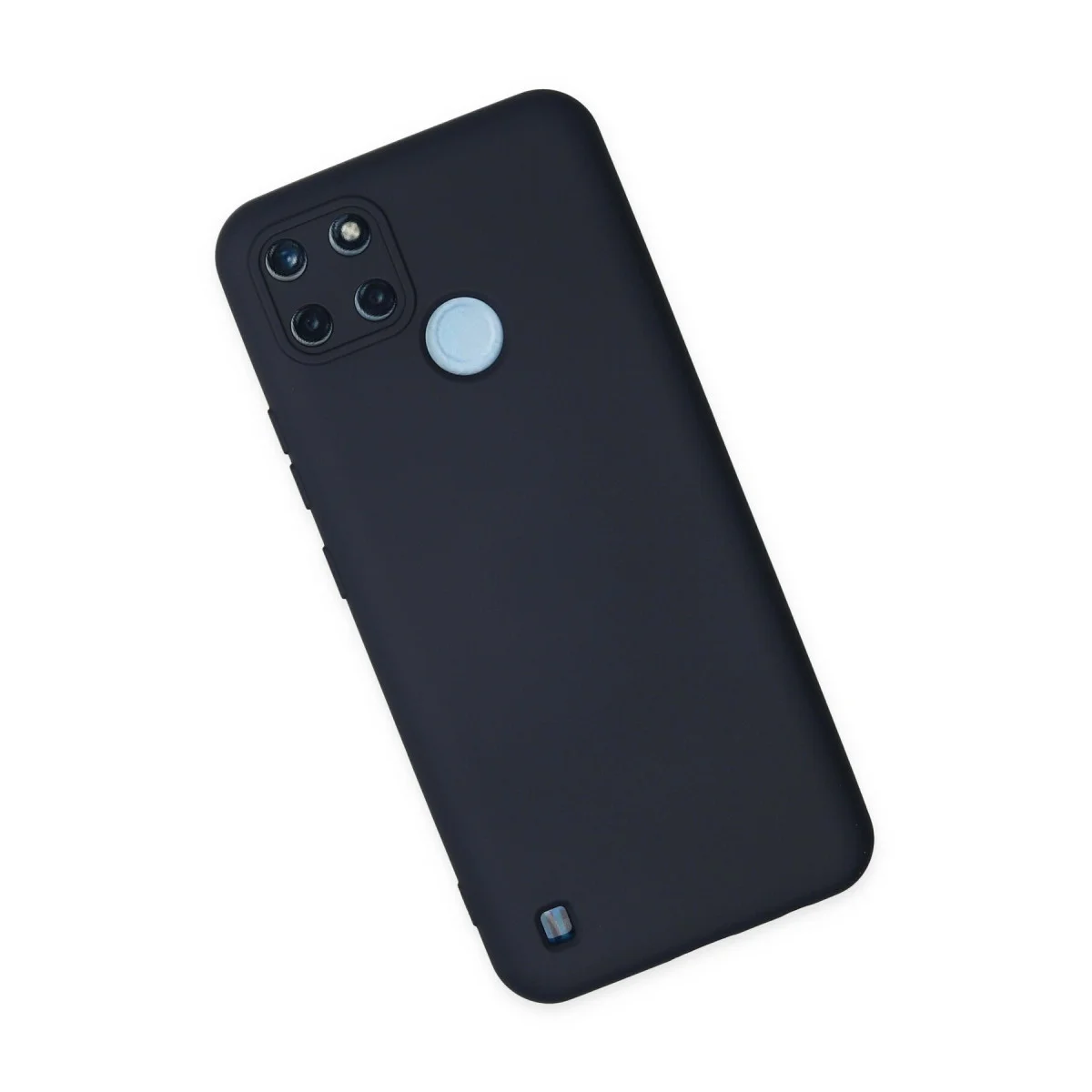 Realme C25Y Kılıf Nano içi Kadife Silikon - Lacivert