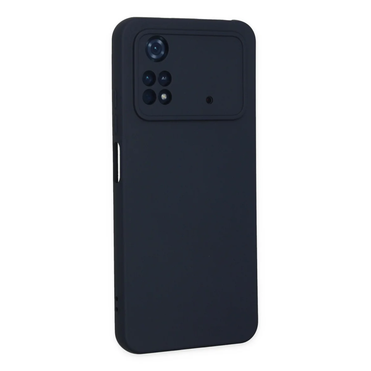Poco M4 Pro 4G Kılıf Nano içi Kadife Silikon - Lacivert