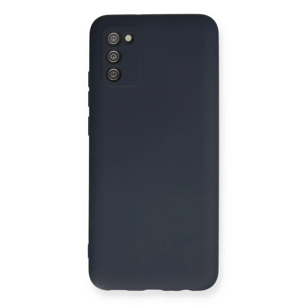 Galaxy A02S Kılıf Nano içi Kadife Silikon - Lacivert