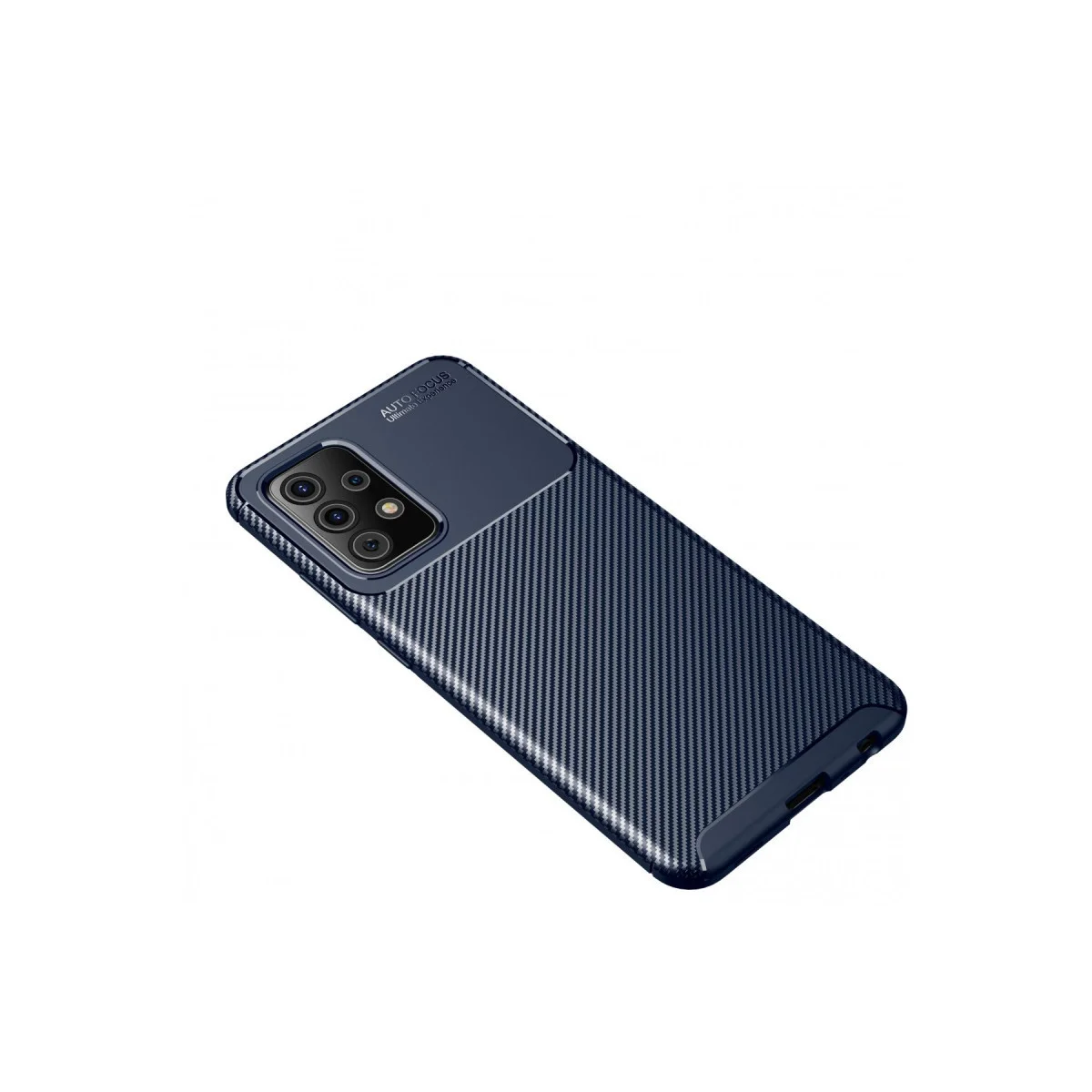 Galaxy A72 Kılıf Auto Focus Karbon Kapak - Lacivert