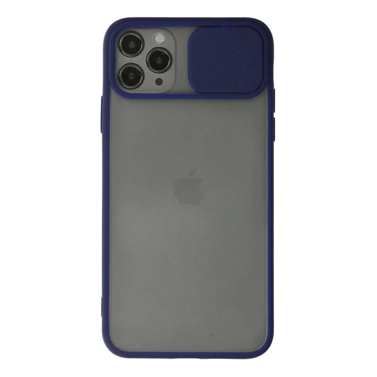 iPhone 11 Pro Kılıf Palm Buzlu Kamera Sürgülü Silikon - Lacivert