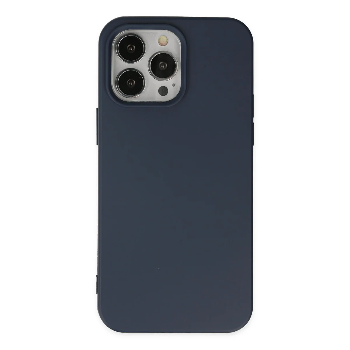 iPhone 14 Pro Kılıf Nano içi Kadife Silikon - Lacivert