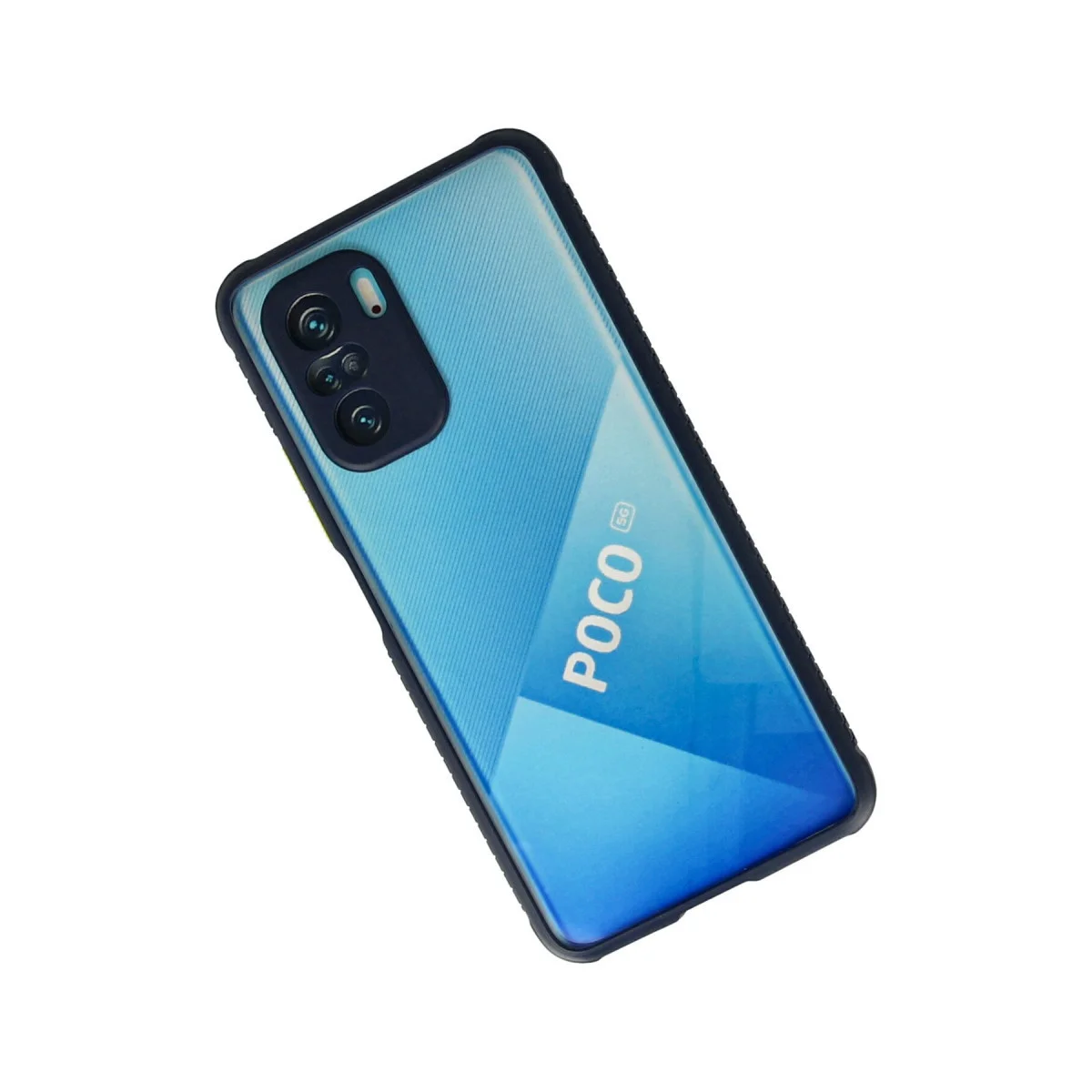 Poco F3 Kılıf Miami Şeffaf Silikon - Lacivert