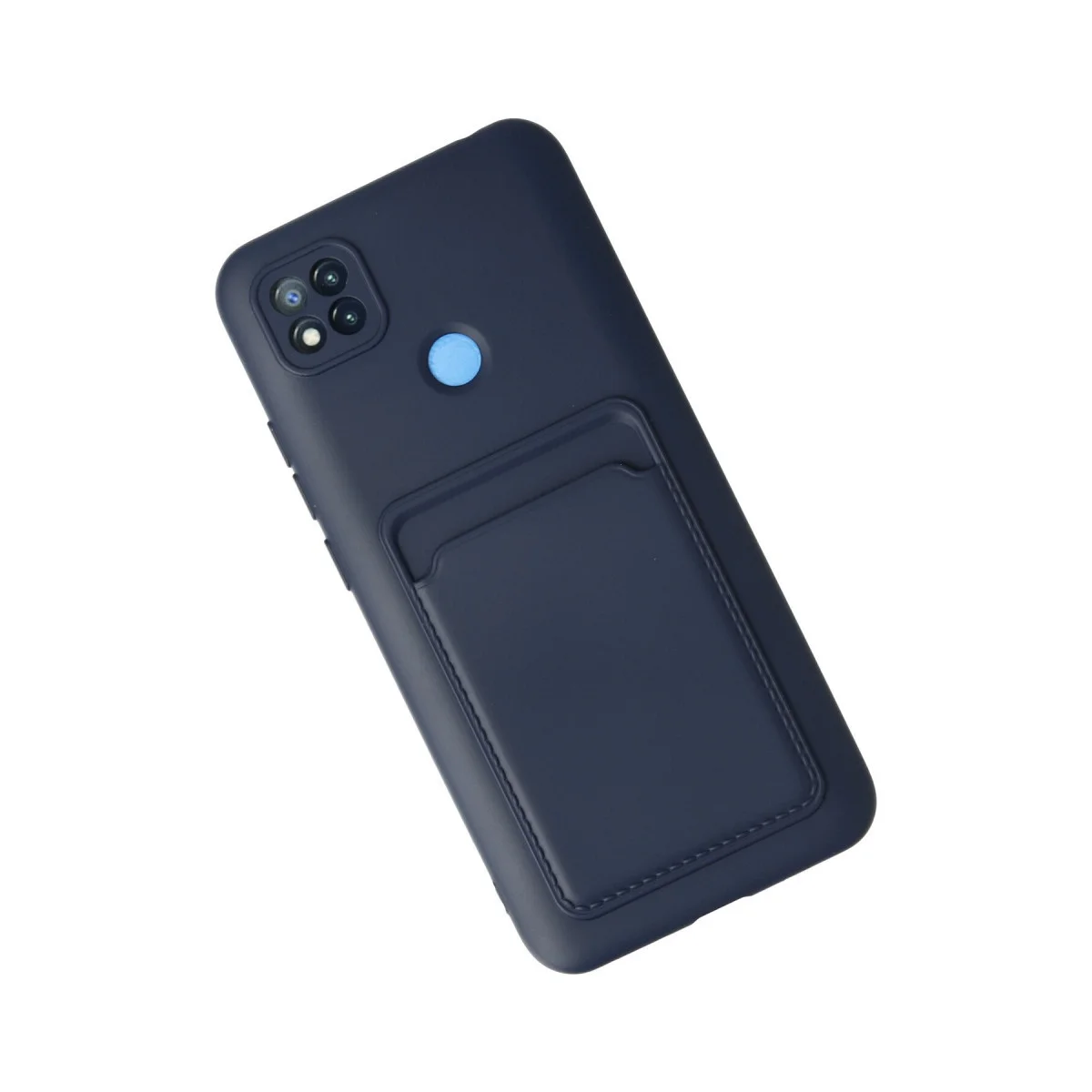 Redmi 9C Kılıf Kelvin Kartvizitli Silikon - Lacivert