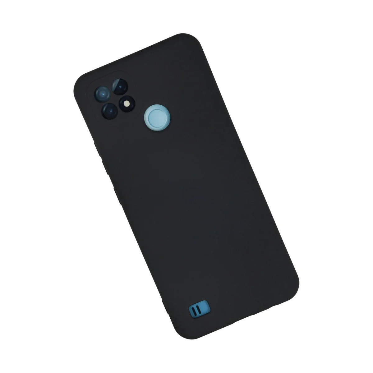 Realme C21 Kılıf Nano içi Kadife Silikon - Lacivert